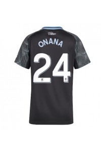 Fotbalové Dres Aston Villa Amadou Onana #24 Dámské Venkovní Oblečení 2025-26 Krátký Rukáv